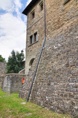 Malaspina dal verme castle. Bobbio. Emilia-Romagna. İtalya.