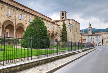 Aziz colombano Manastırı. Bobbio. Emilia-Romagna. İtalya.