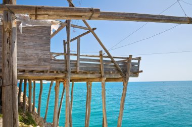 Trabucco. Vieste. Puglia. Italy. clipart