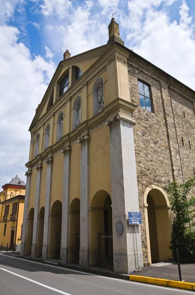 Santuário de Madonna dell 'Aiuto. Bobbio. Emilia-Romagna. Itália . — Fotografia de Stock