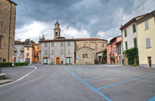 Bobbio kilátás. Emilia-Romagna. Olaszország. — Stock Fotó