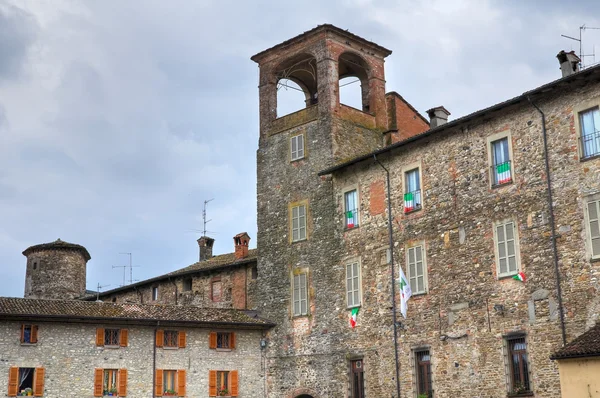 Anguissola kasteel. Travo. Emilia-Romagna. Italië. — Stockfoto