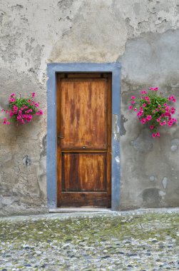 alleyway. Peschici. Puglia. İtalya.