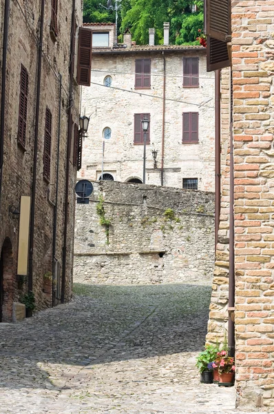 Vicolo. Peschici. Puglia. Italia . — Foto Stock