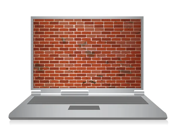 Computer-Sicherheit Illustration Design über weißem Hintergrund — Stockfoto