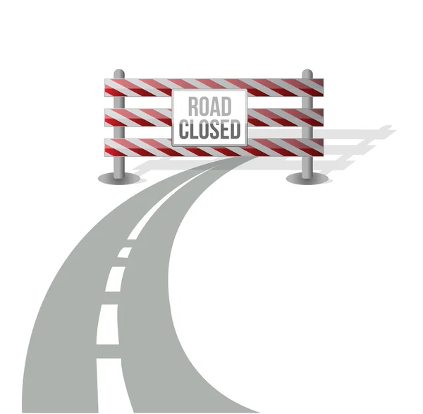 Zamknięty układ drogi ilustracja na białym tle — Zdjęcie stockowe