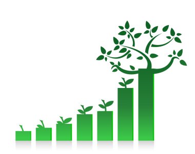 Eko grafik grafik illüstrasyon tasarımı beyaz