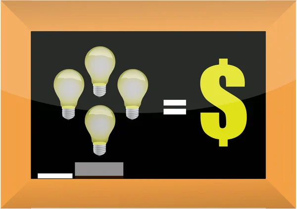 Good ideas make money concept illustration design — Stock Photo, Image
