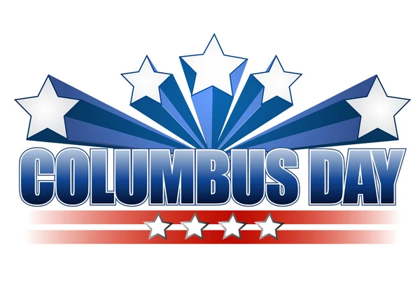 Kolumbus Day Illustration Design auf weiß — Stockfoto