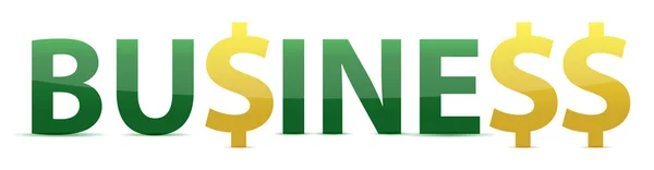 Zakelijke woord met valuta tekens afbeelding ontwerp — Stockfoto