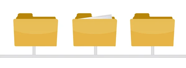 Informações dentro de uma pasta ilustração design em branco — Fotografia de Stock