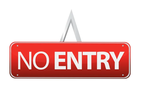 No entry sign illustration design — Stock Photo, Image