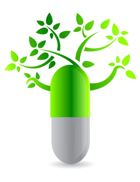 Tree capsule illustration design on white back — Stock Photo, Image
