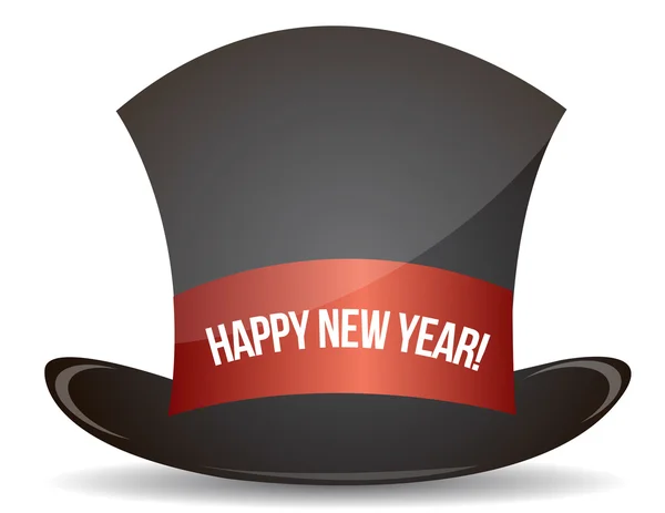 stock image Magic happy new year hat illustration design on white