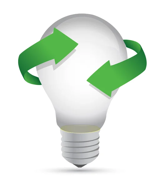 Ideas in process lightbulb concept illustration design — Stock Photo, Image