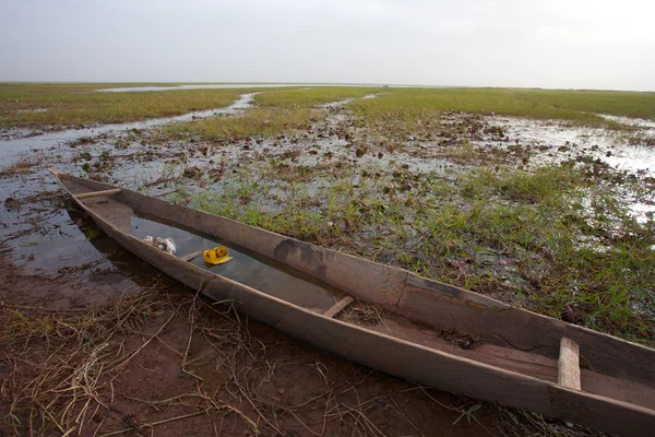 Pinas in de delta van de niger in mopti — Stockfoto