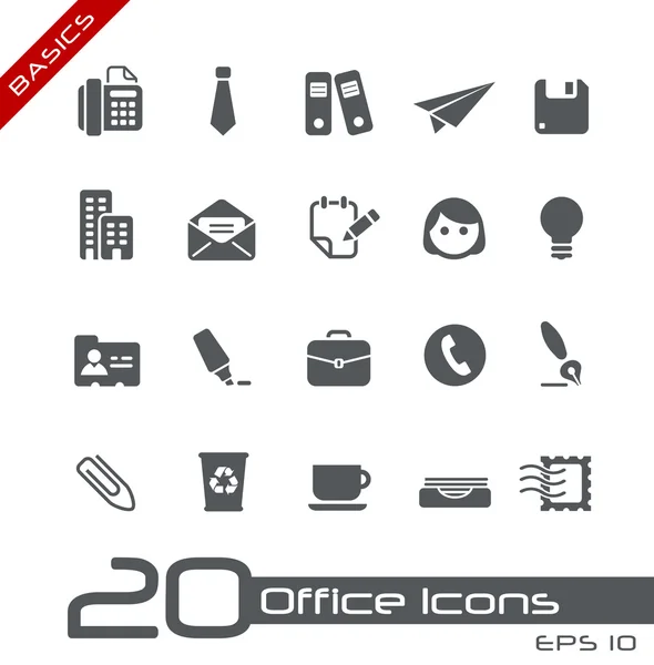 Office & Business Icons // Basics — Stock Vector