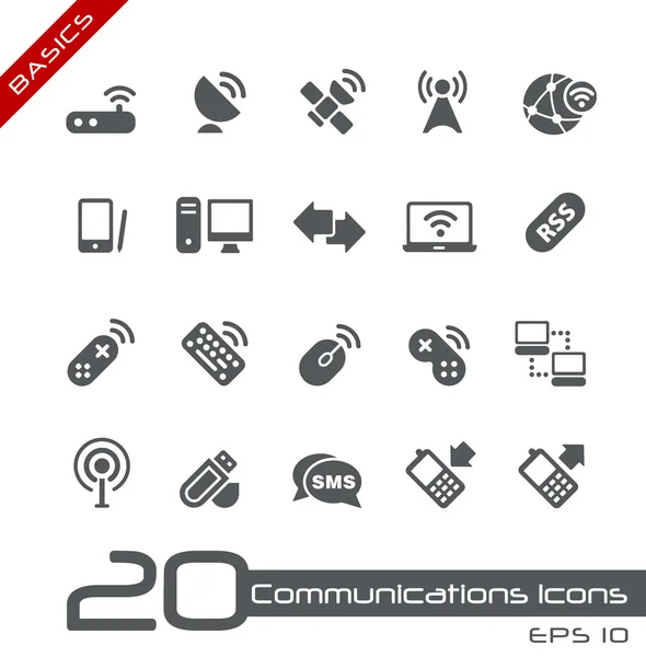Comunicazioni wireless / / Nozioni di base — Vettoriale Stock
