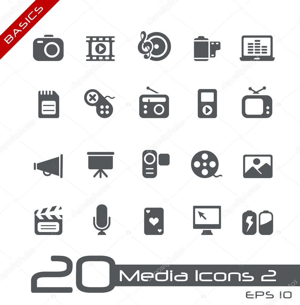 Multiedia Icons // Basics