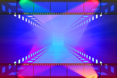 Cinema movie projector and film clipart