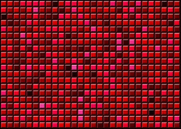 Červené pozadí abstraktní konvexní přechodové čtverců — Stock fotografie