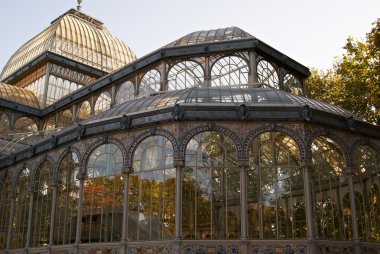 Crystal Palace in Madrid's Retiro Park Royal clipart