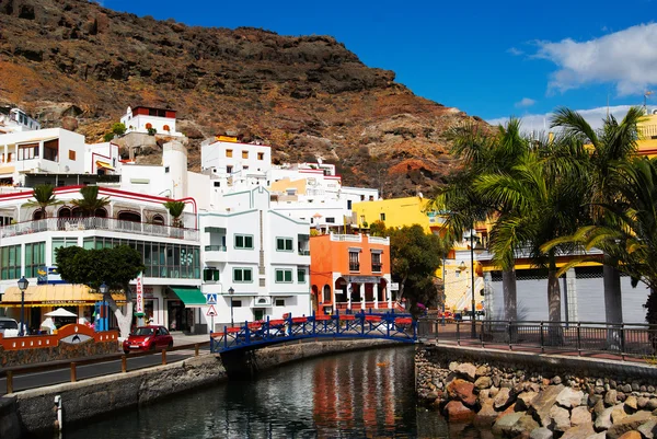 stock image View of bridge through bay , Spain