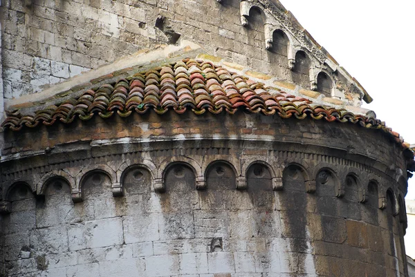 片段墙装饰古色古香的教堂意大利 — 图库照片
