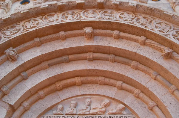 Fragment muur sieraad antieke Italië Kerk — Stockfoto