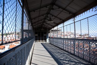 Santa Justa Elevator in Lisbon clipart