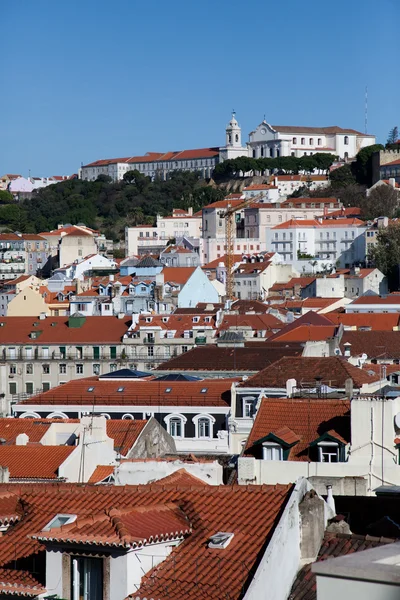 Vogel-Ansicht-Panorama von Lissabon — Stockfoto