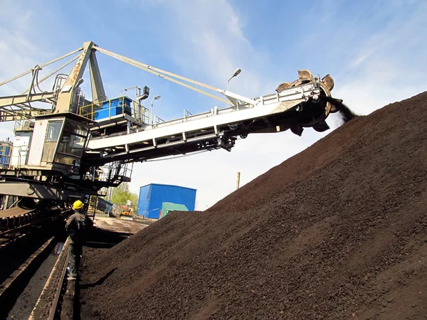 stock image Storage of coal at power plants