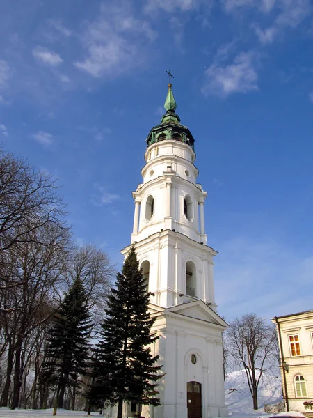 La torre, campanile a St. Mary Bazylce a Chelm — Foto Stock