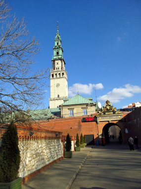 Jasna gora manastır görünümü Batı