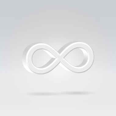 Glowing eternity symbol clipart