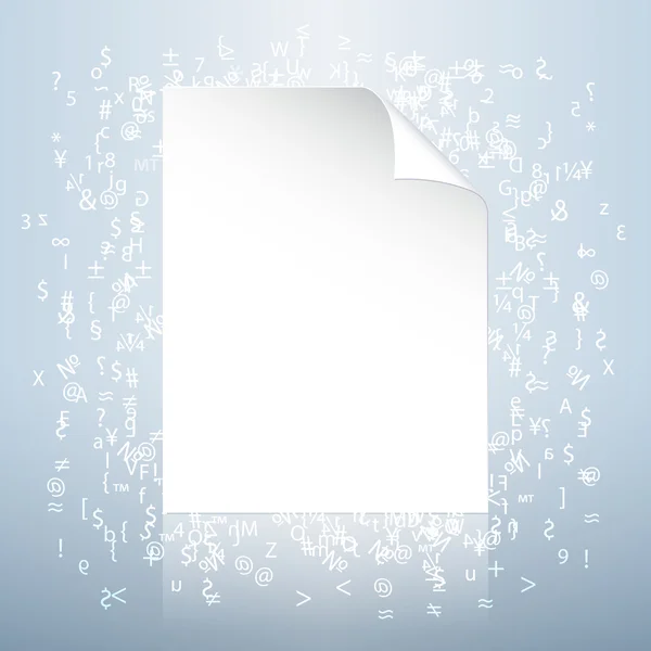 Icono de lista blanca para la ilustración del concepto de documento de texto — Vector de stock