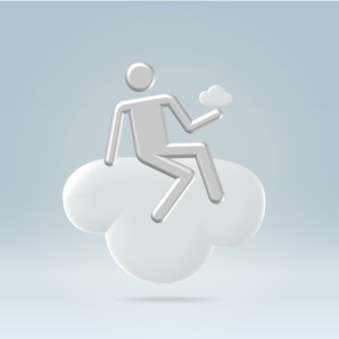 Cloud management clipart