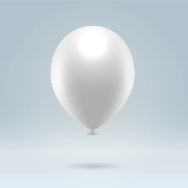 Balão branco — Vetor de Stock
