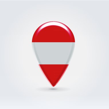 Geo location national point label clipart