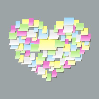 Post it notes confessions clipart