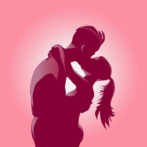 Couples Saint Valentin — Image vectorielle