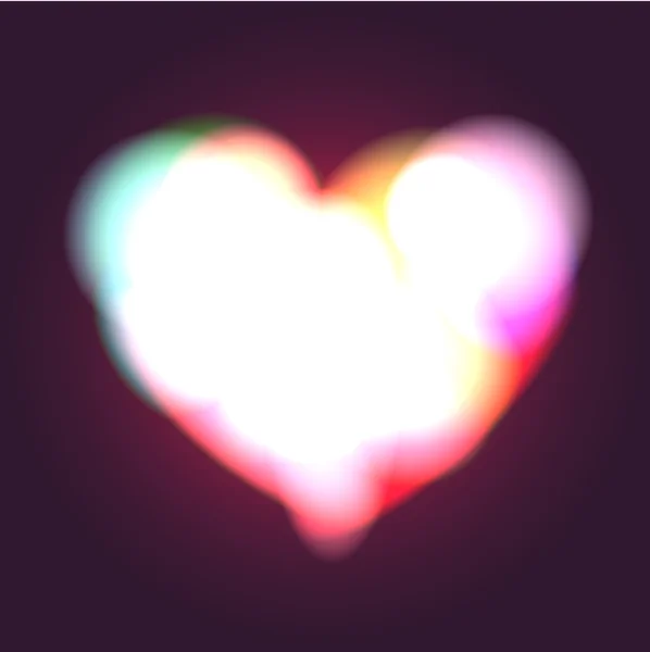 Coeur lumineux — Image vectorielle