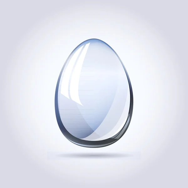 Lesklý křišťálové vejce koncept — Stockový vektor
