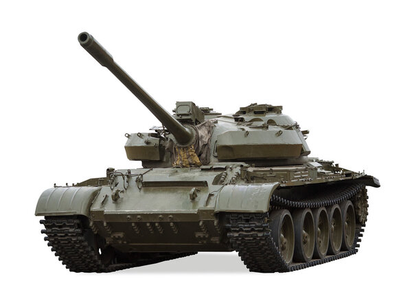 Старый основной боевой танк Т-55, Россия
