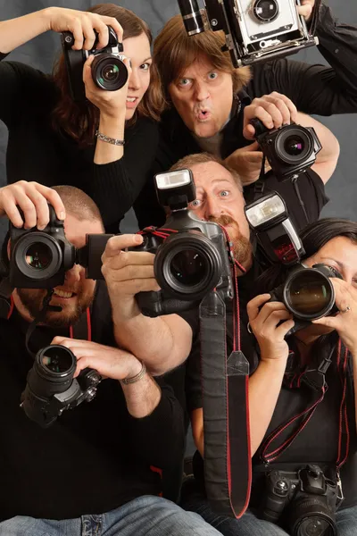 Demasiados fotógrafos — Fotografia de Stock
