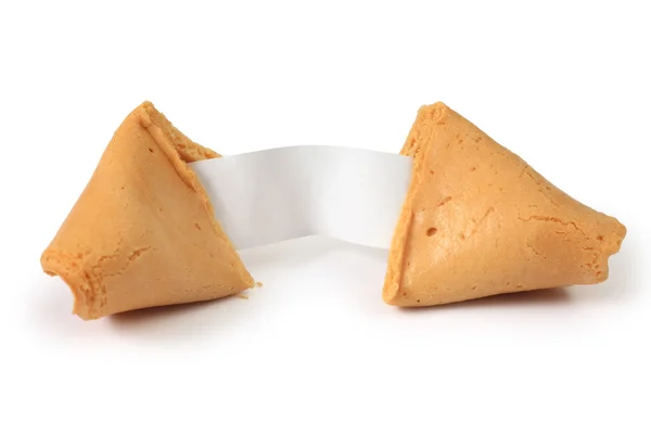 Fortune cookie opened — Stock Photo, Image