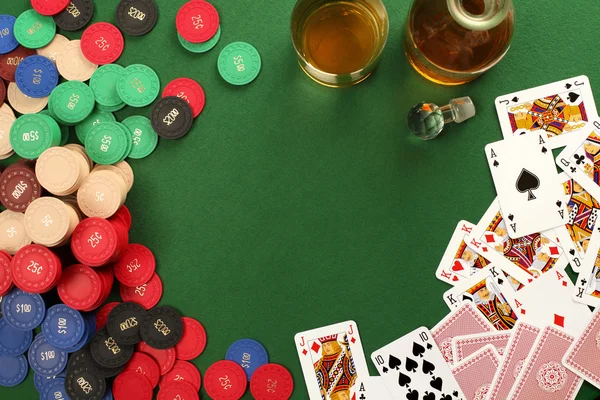 Hintergrund der Glücksspieltabelle — Stockfoto