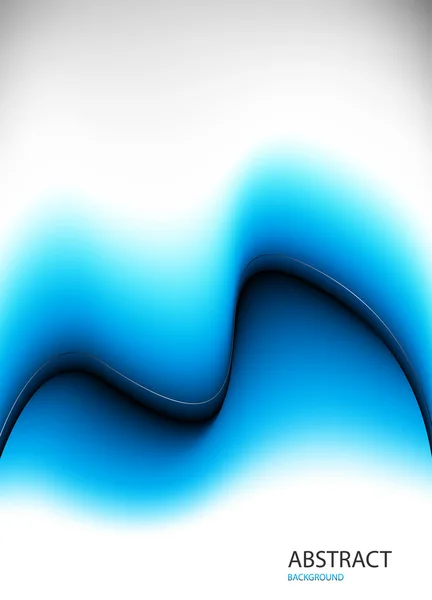 Vector mavi arka plan ile dalgalar — Stok Vektör