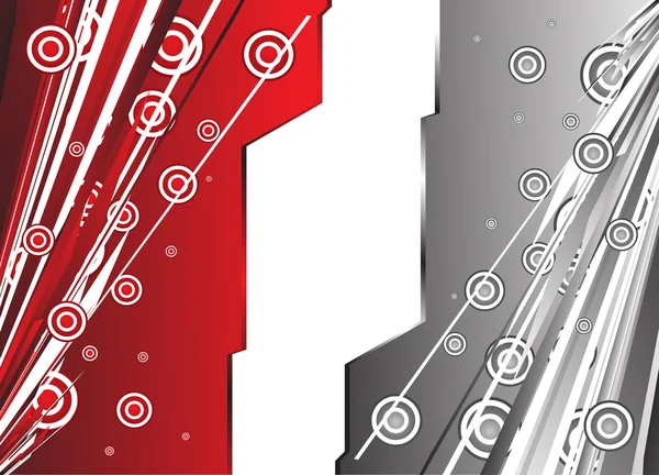 Hi-Tech černé červené bílé pozadí — Stockový vektor