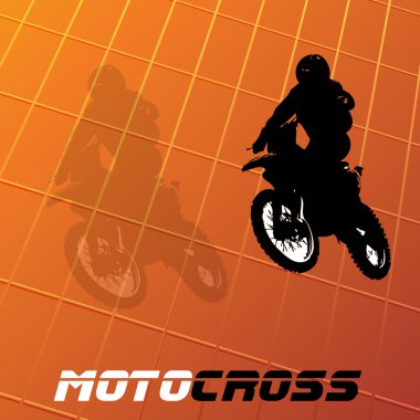 Vector motocross background clipart